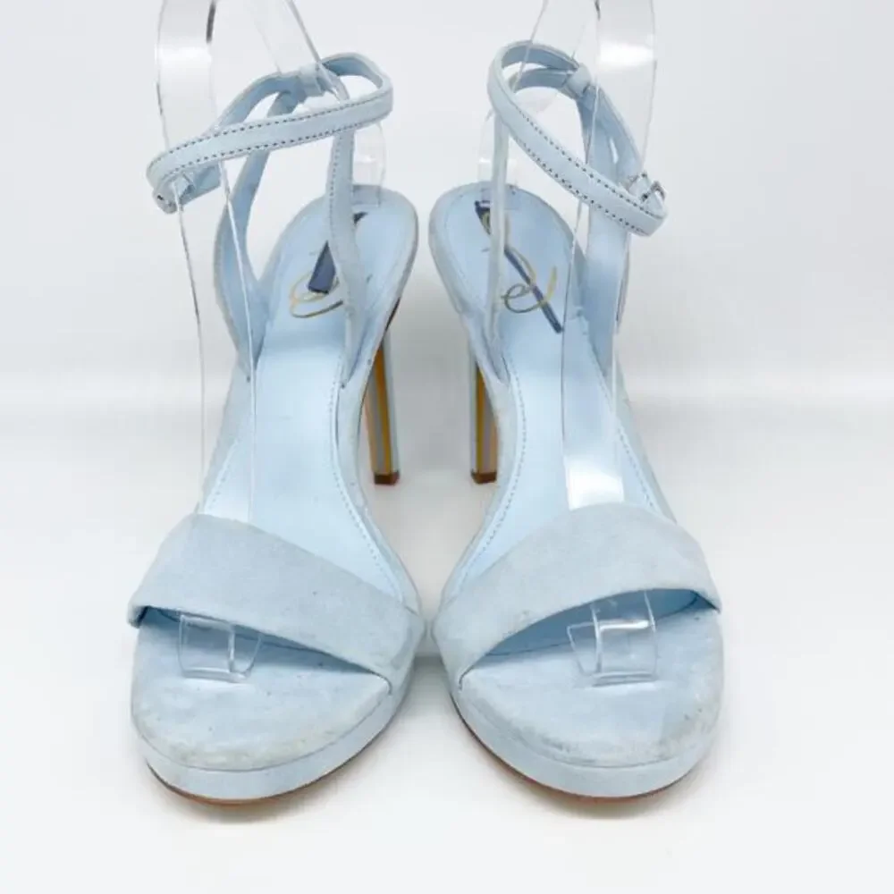 Sam Edelman Women's Jade‎ Ankle Strap Heel Riveria Blue Size 8.5M